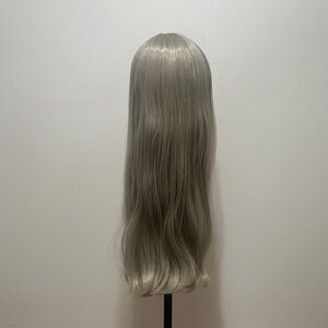 30” Blondish/Gray Synthetic Wig